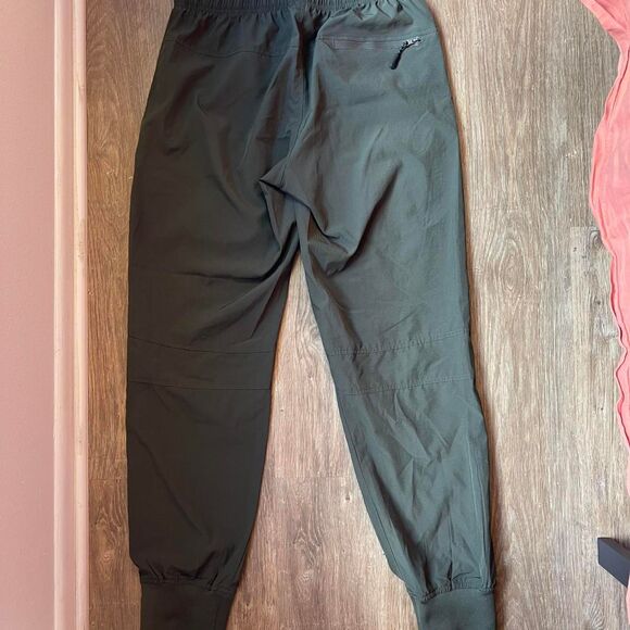 Women's Athletic Hiking Green Cargo Joggers Quick Dry UPF 50 Size M - Picture 7 of 7